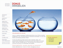 Tablet Screenshot of domus-immobilien.eu