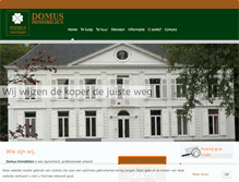 Tablet Screenshot of domus-immobilien.be